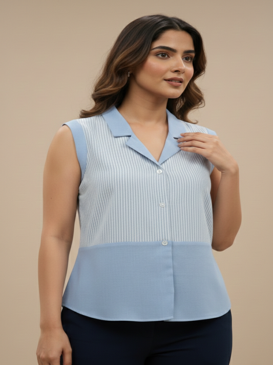 Skyline Panel Sleeveless Top