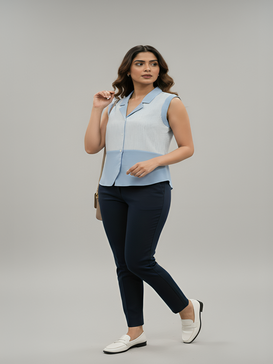 Skyline Panel Sleeveless Top