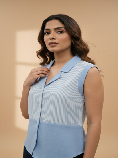 Skyline Panel Sleeveless Top