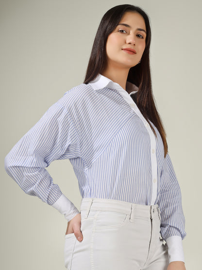 Andri Stripe Oversized Shirt