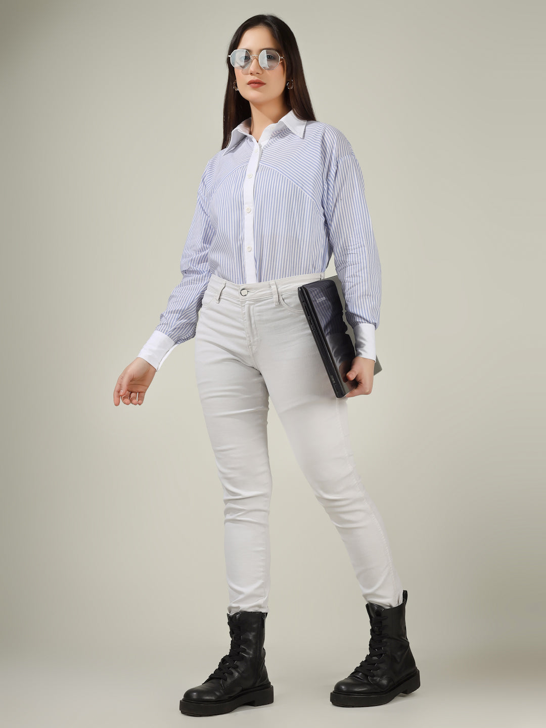 Andri Stripe Oversized Shirt