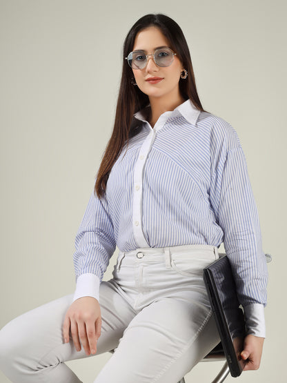 Andri Stripe Oversized Shirt