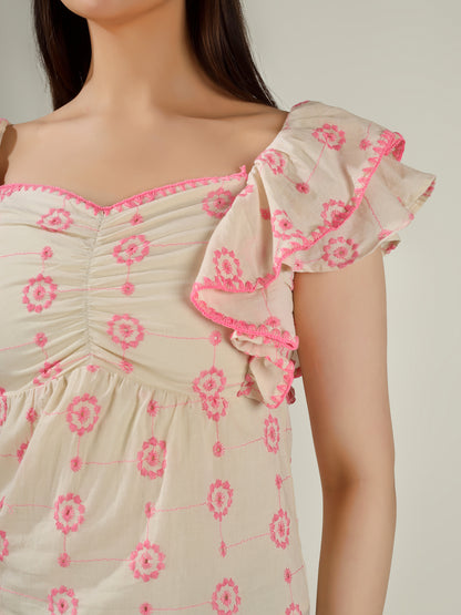 Racha Embroidered Top